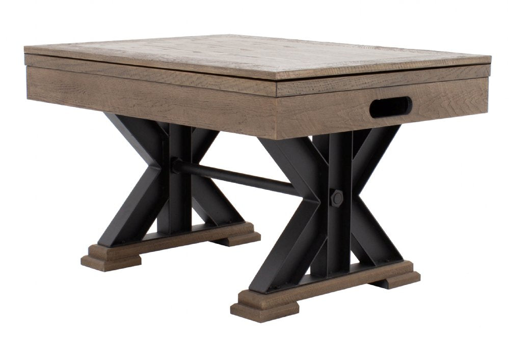 "The Weathered" Rectangular SLATE Bumper Pool Table w/Optional Card & Dining Top