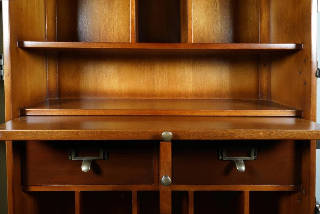 Authentic Models Mahogany Champagne Luggage Bar