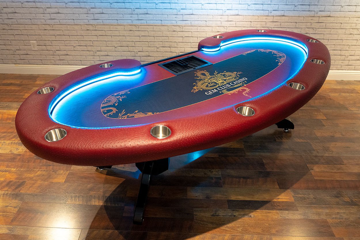 Is the BBO Lumen HD LED Poker Table Right for Your Game Room? - Upper Level Game Rooms