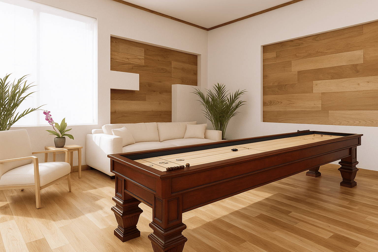 5 Reasons “The Prestige” Shuffleboard by Berner Billiards Is the Crown Jewel of Game Rooms - Upper Level Game Rooms