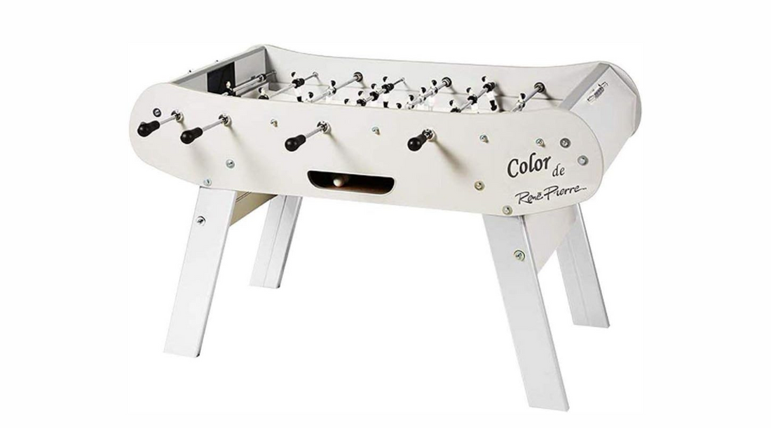 Elevate Your Game Room with the René Pierre Color Blanc Foosball Table