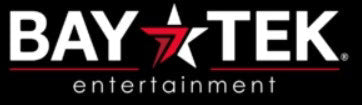 A photo showing logo of Bay Tek Entertainment. A Comany who caters several game arcades fit for completing a Game Room Setup