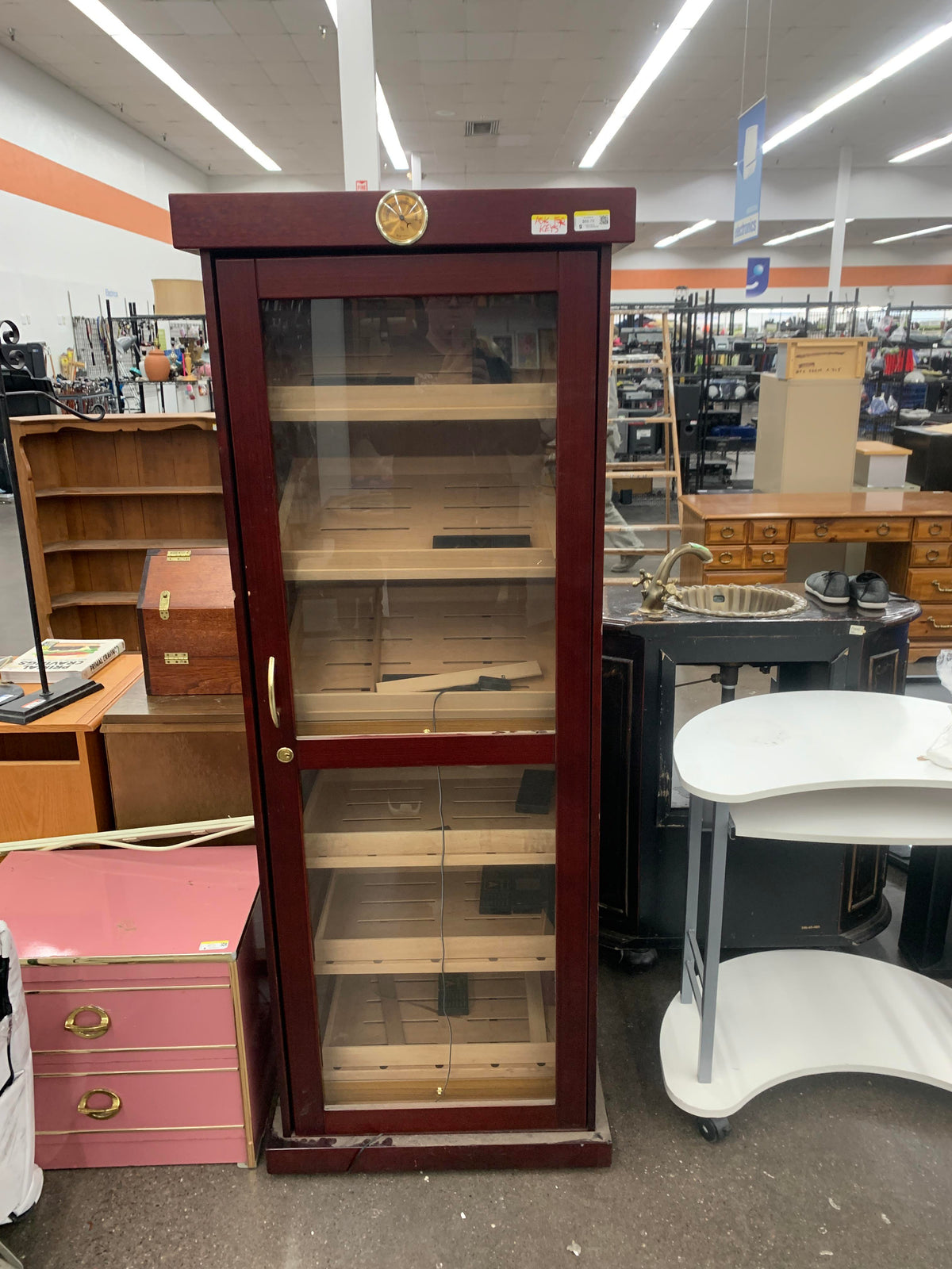 Barbatus 2000 cigar storage cherry wood humidor cabinet for premium cigar organization