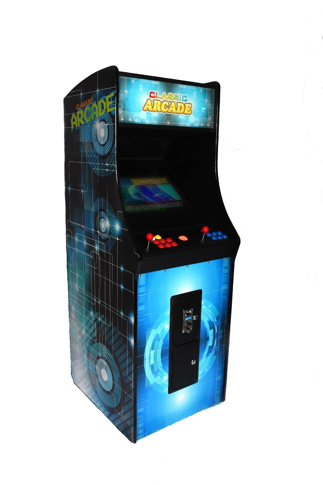 Full - Sized Upright Arcade Machine with Trackball - 3,000 Games & 21.5" LCD by Game Room City - Arcade