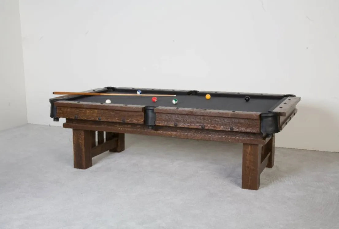 7 ft Billiard Table for Sale – 8 ft Billiard Table – Rustic Barnwood Pool Table for Cabin, Lodge & Home | "The Cheyenne" Viking Log Furniture