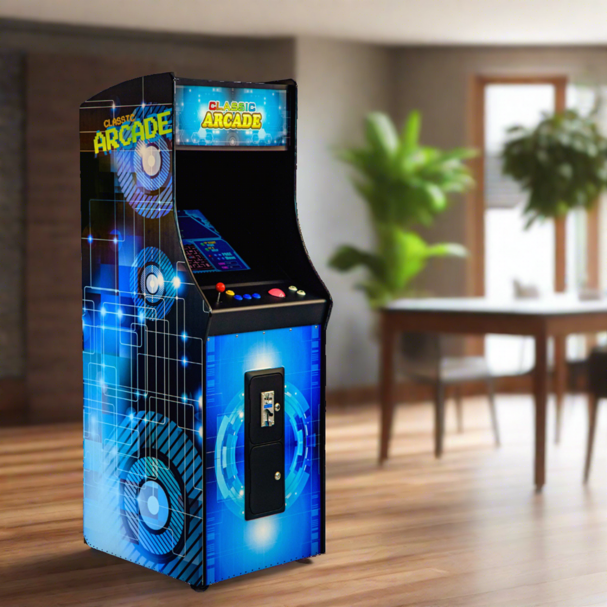 Full Size Upright Arcade Machine with 456 Classic & Golden Age Games and Dual Trackballs