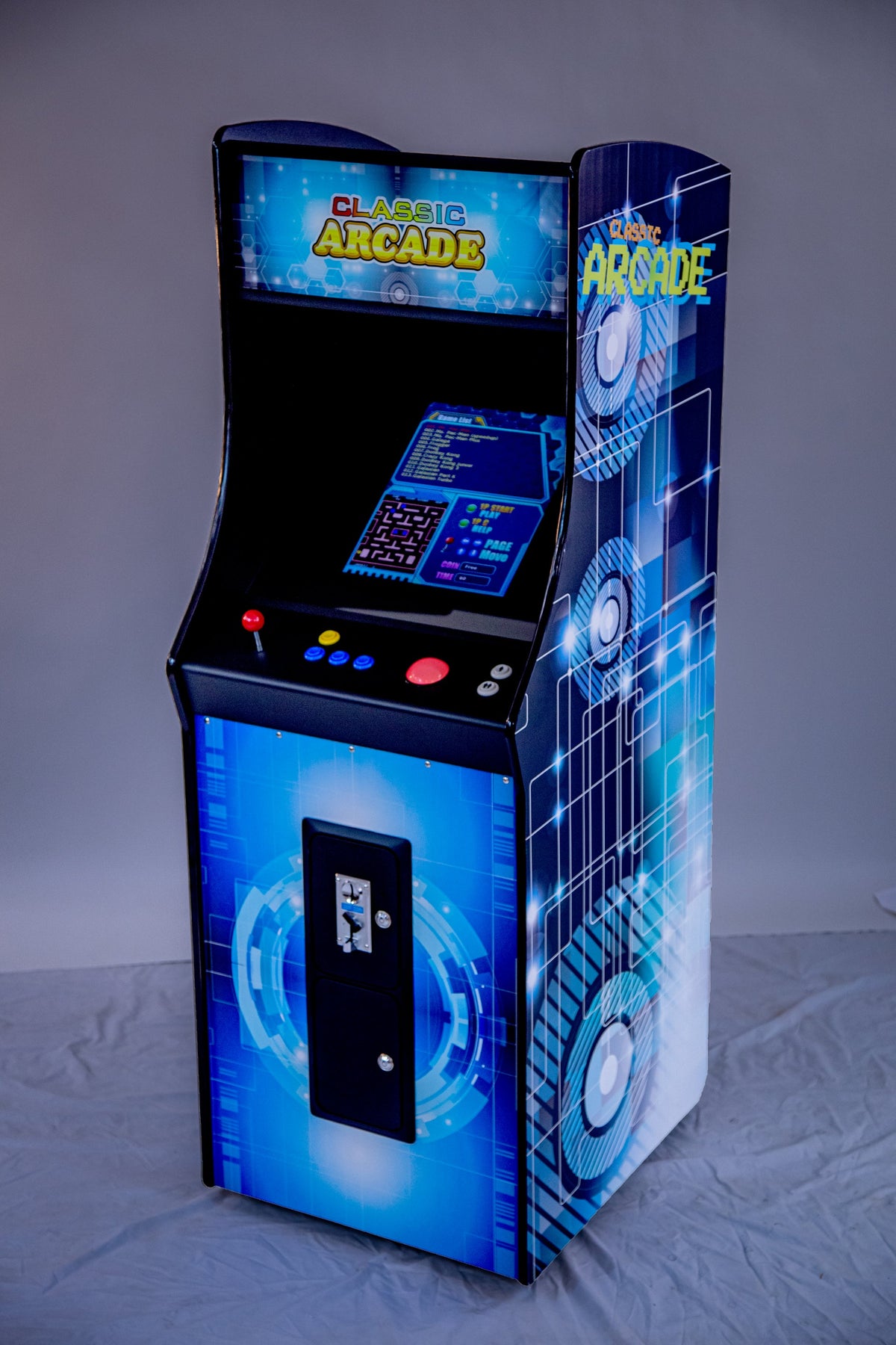 Full Size Upright Arcade Machine with 456 Classic & Golden Age Games and Dual Trackballs