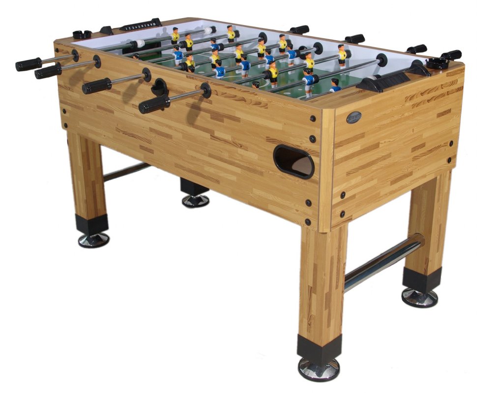 Premium Foosball Table w/1 &amp; 3-Man Goalie by Berner Billiards.