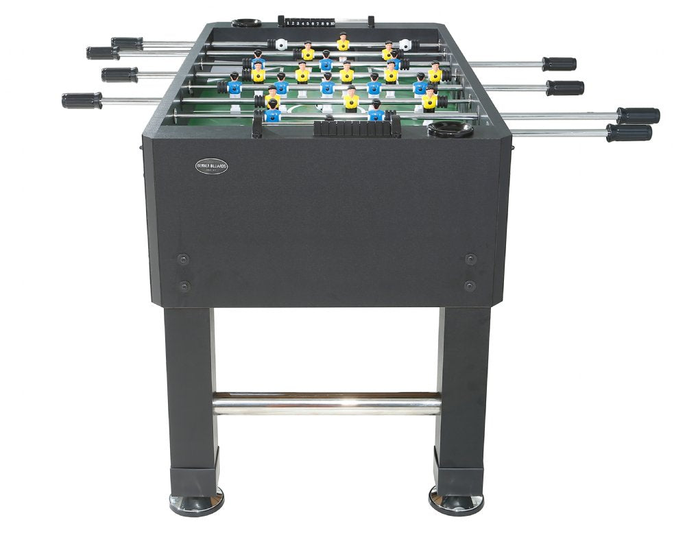 Premium Foosball Table w/1 & 3-Man Goalie by Berner Billiards.
