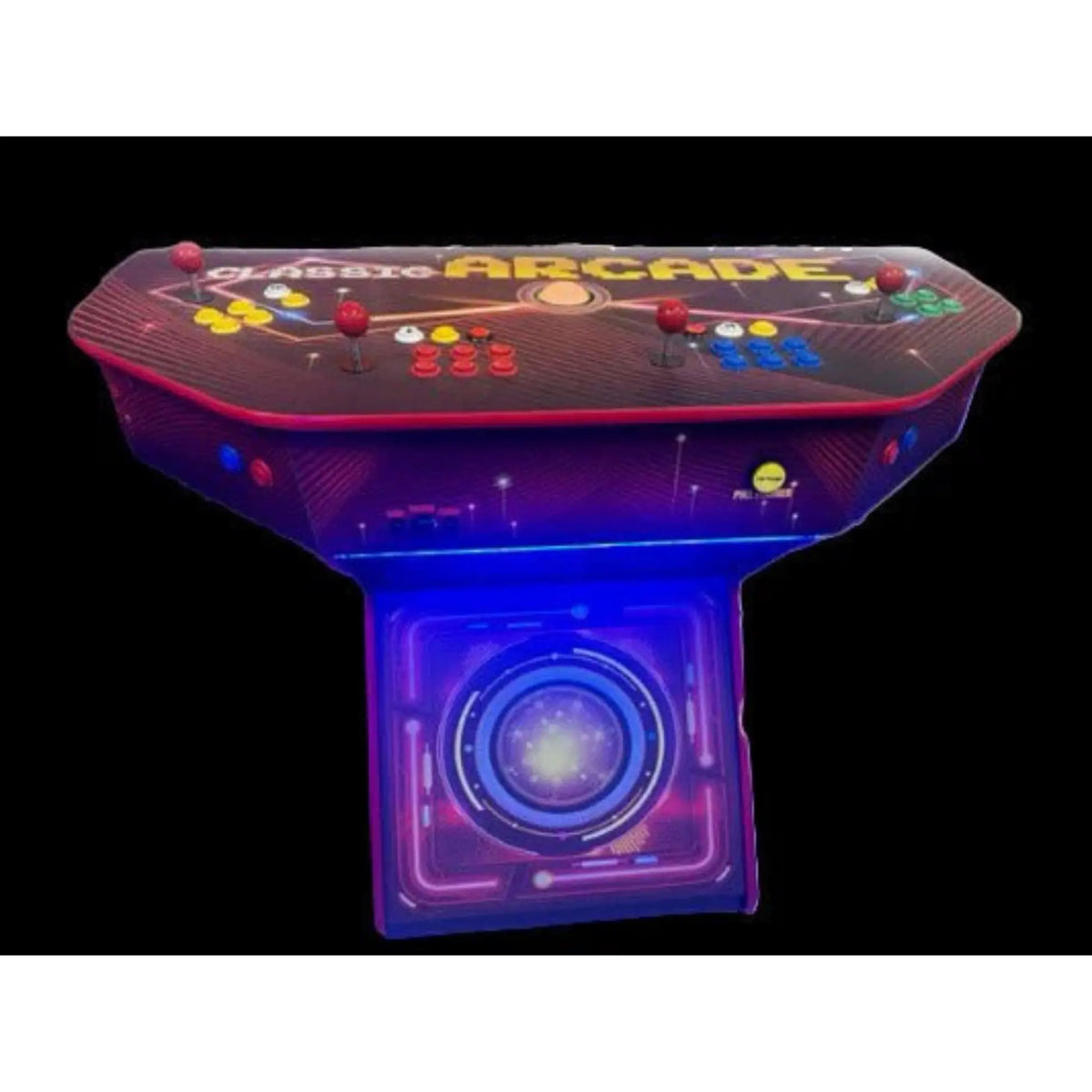 Arcade Game Machine for Home – Multicade 4 Player TV Arcade Console with 7,000 Games, Mrs. Pac-Man, Arcade Galaga, Street Fighter, Mortal Kombat & More