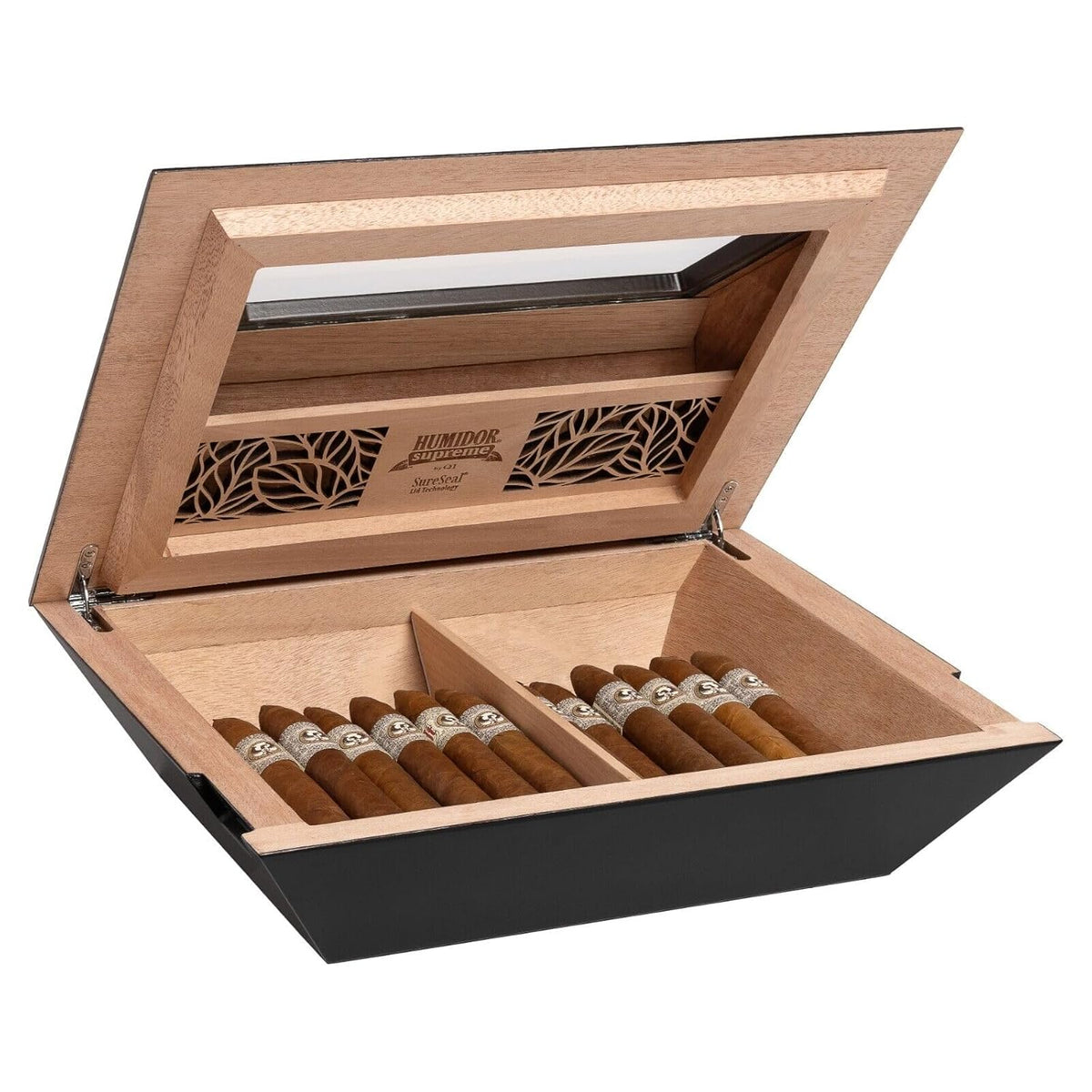 Aria Glasstop 40-80 Cigar Viewing Window Humidor by Humidor Supreme.