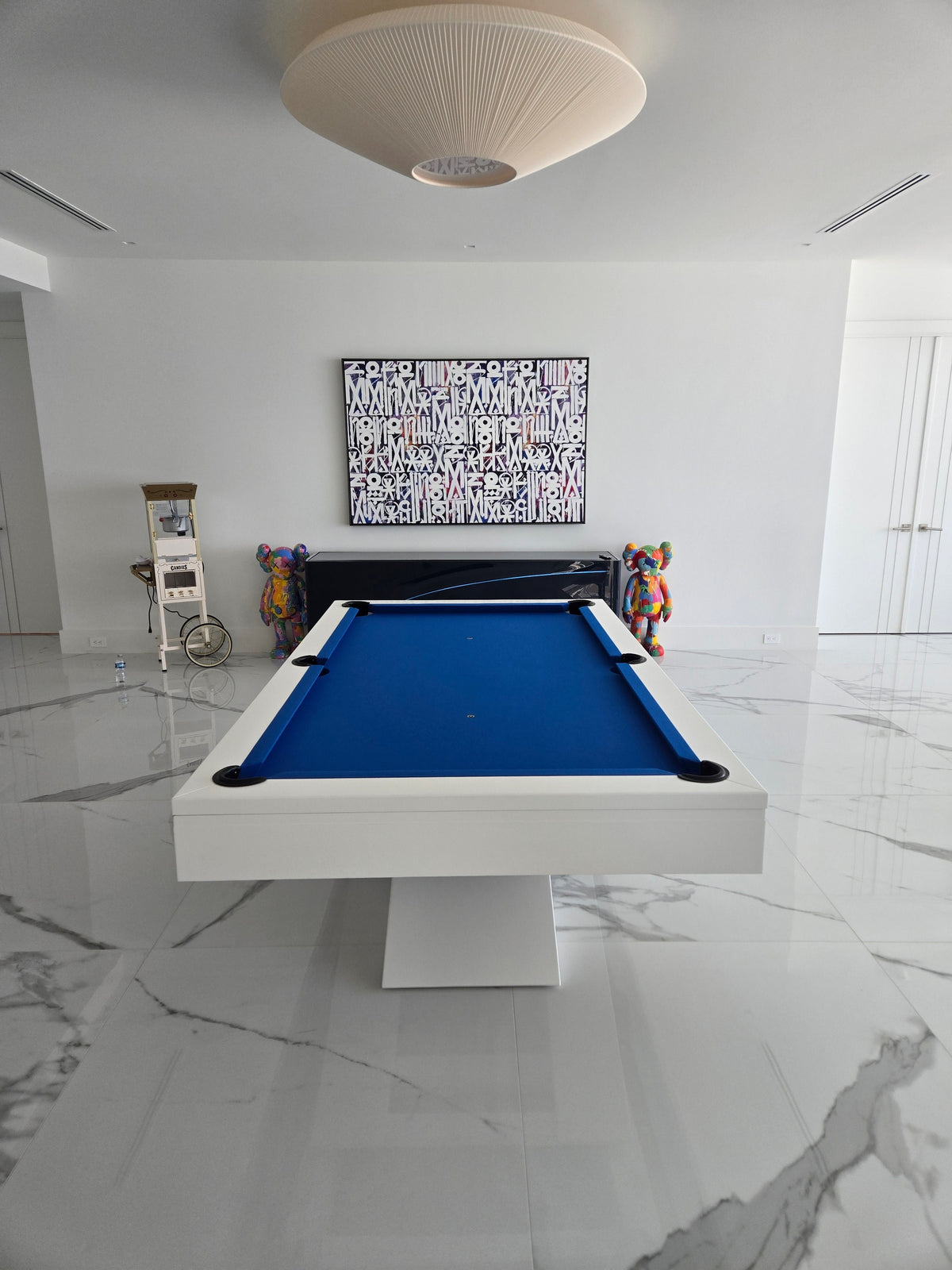 Ultimate Modern Luxury Slate Pool Table | Solid Hardwood | Leather Pockets.