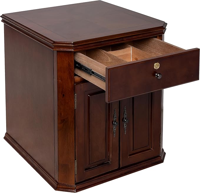 Montegue 1500 Cigar Side Table Cabinet Humidor Kit by Humidor Supreme