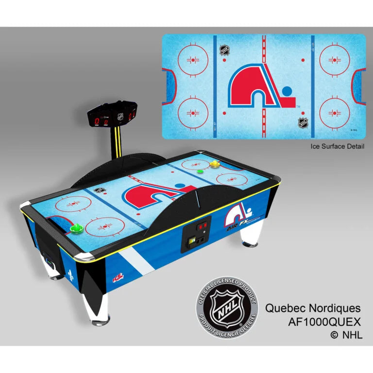 NHL Team Air FX Full Size Air Hockey Table – 8&#39; LED Playfield | Official NHL Licensed | Custom Team Logos &amp; Jersey Graphics | ½&quot; Thick Surface | Commercial-Grade Arcade Game