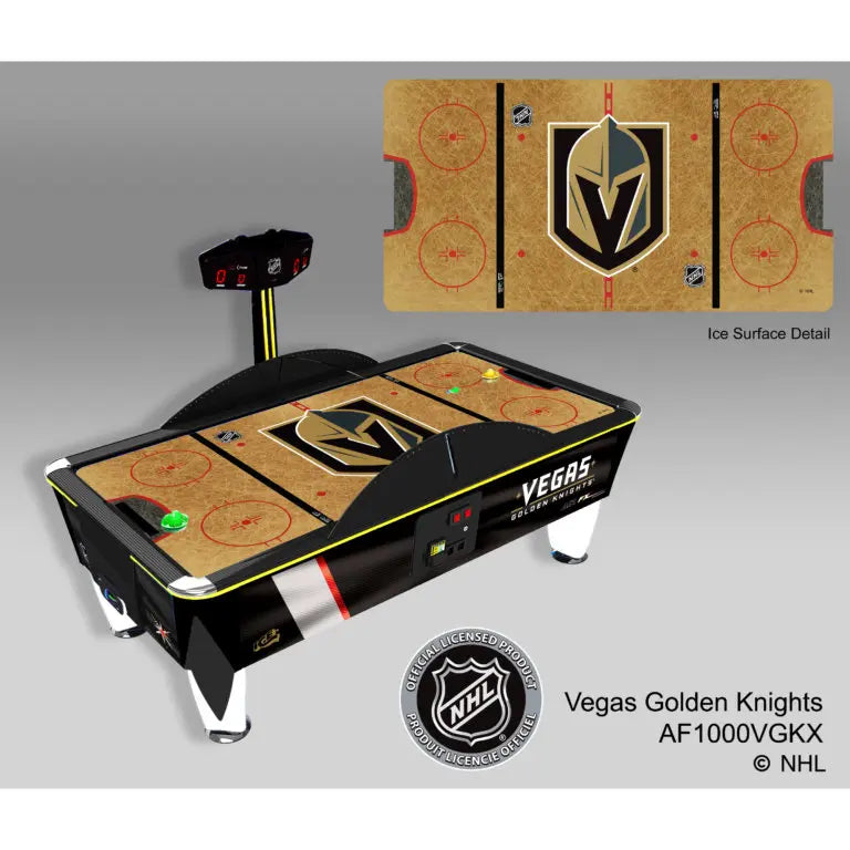 NHL Team Air FX Full Size Air Hockey Table – 8&#39; LED Playfield | Official NHL Licensed | Custom Team Logos &amp; Jersey Graphics | ½&quot; Thick Surface | Commercial-Grade Arcade Game