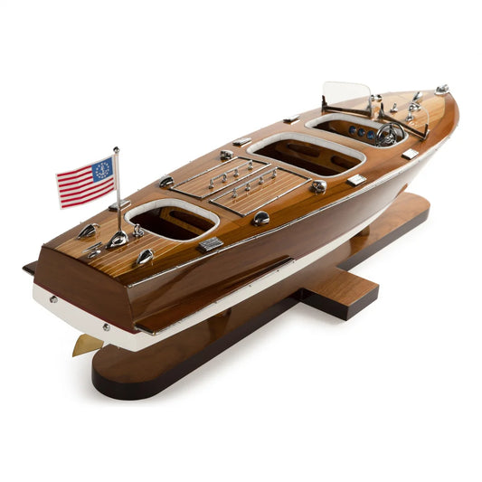 Triple Cockpit USA Boat Model by Authentic Models