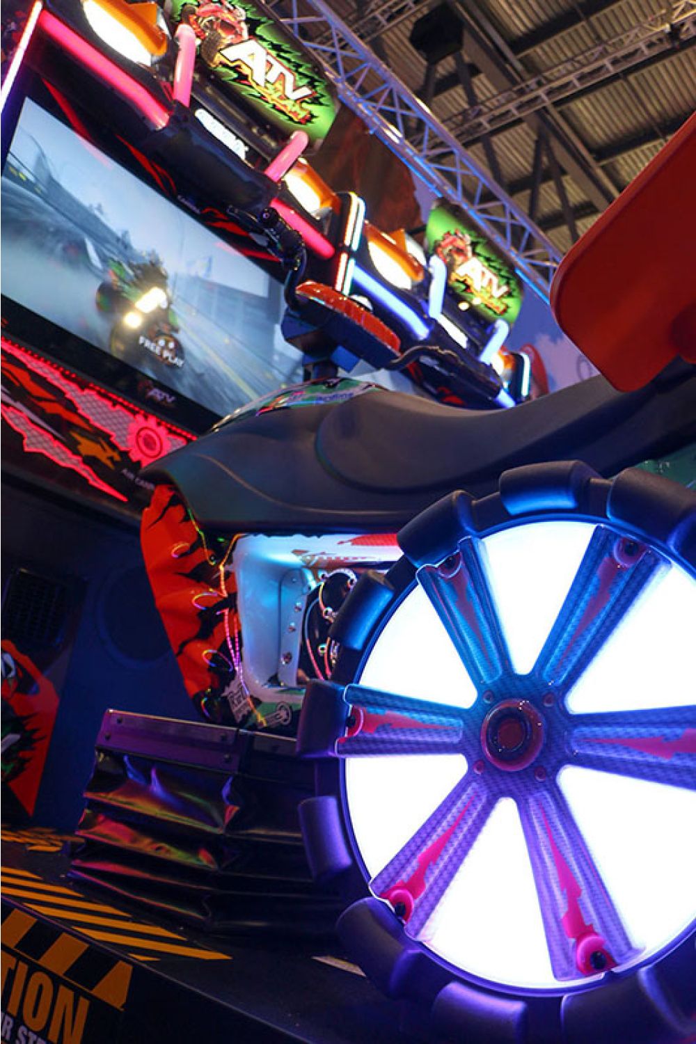 ATV Slam - Closeup of the eye-catching lighting effects