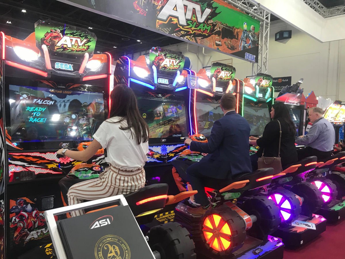 ATV Slam DLX deluxe motion off-road racing arcade machine with full-motion ATV seat