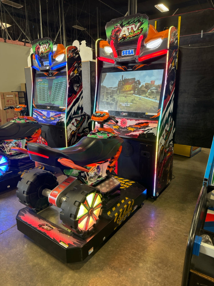 ATV Slam DLX deluxe motion off-road racing arcade machine with full-motion ATV seat