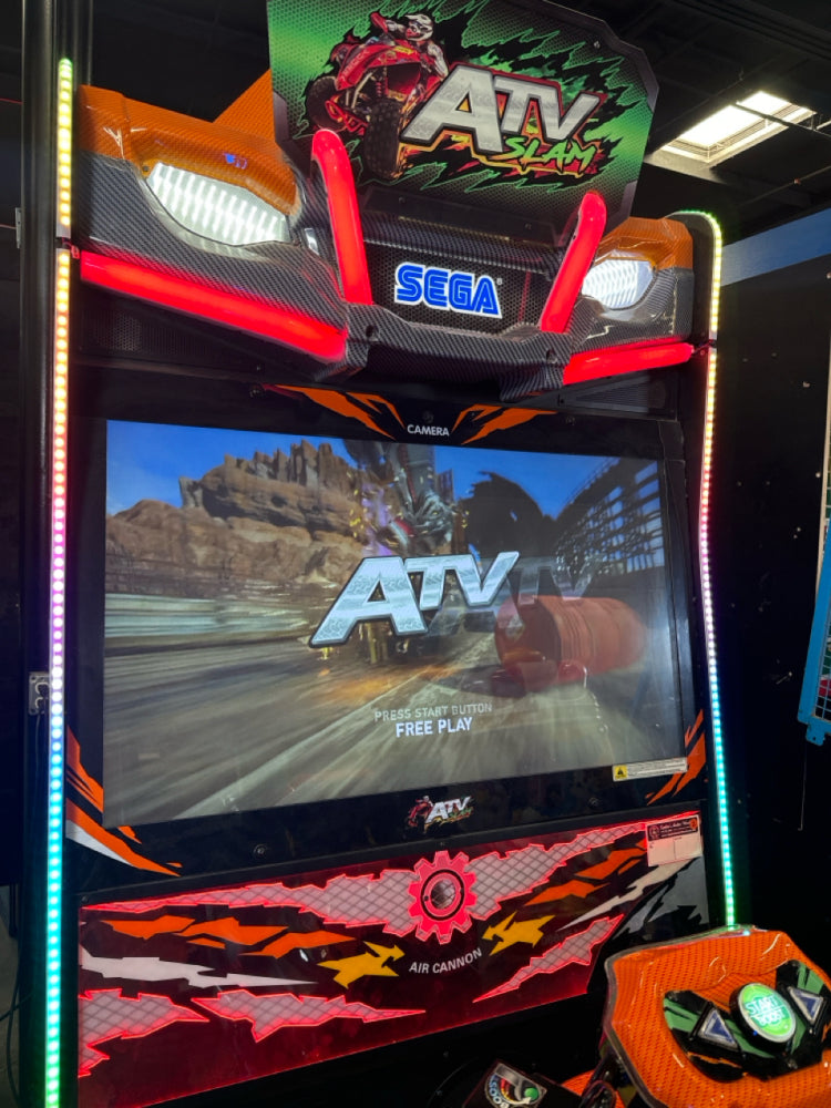 ATV Slam DLX deluxe motion off-road racing arcade machine with full-motion ATV seat