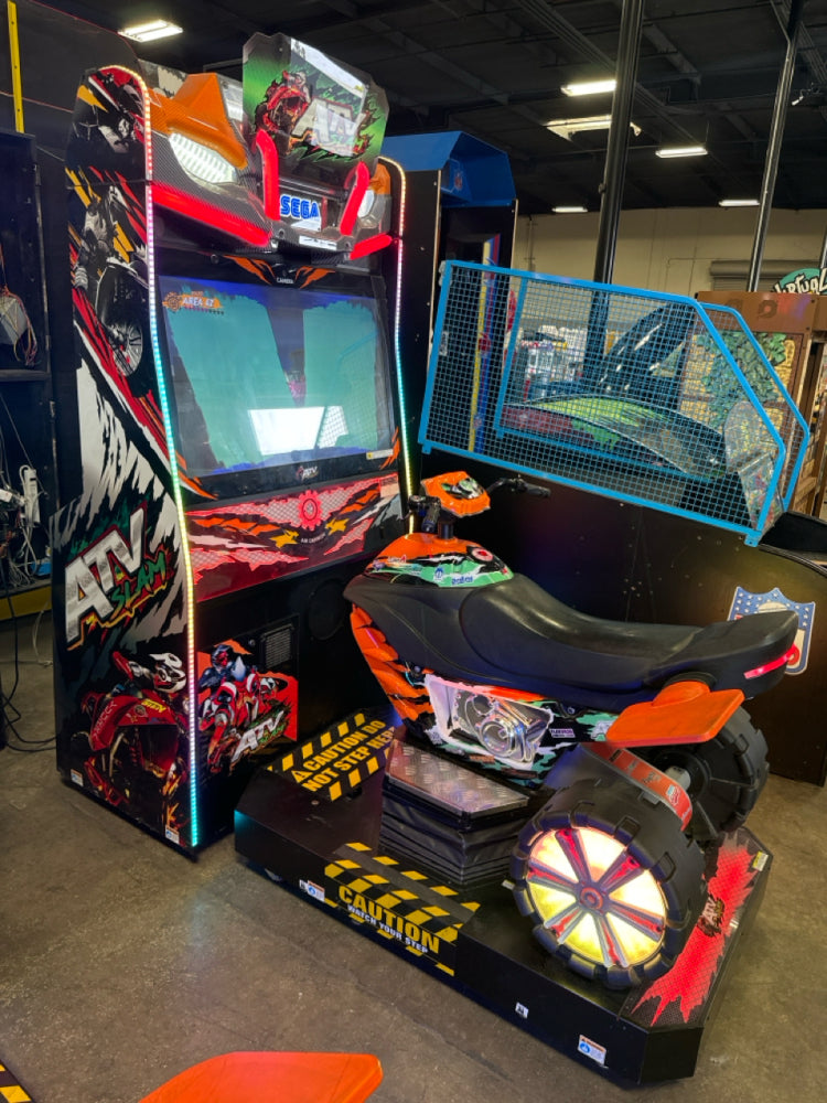 ATV Slam DLX deluxe motion off-road racing arcade machine with full-motion ATV seat