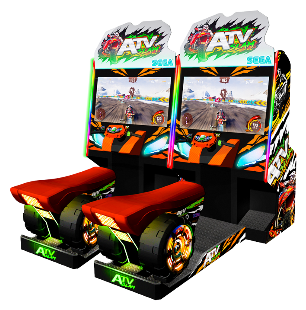 ATV Slam STD standard off-road racing arcade machine with fixed-seat cabinet design