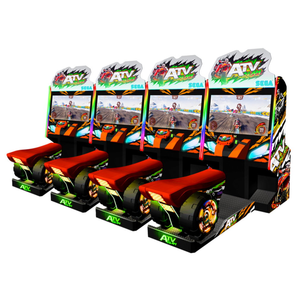 ATV Slam STD standard off-road racing arcade machine with fixed-seat cabinet design