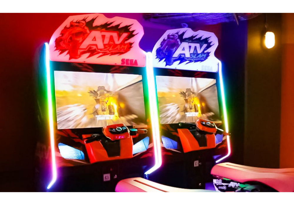 ATV Slam STD standard off-road racing arcade machine with fixed-seat cabinet design