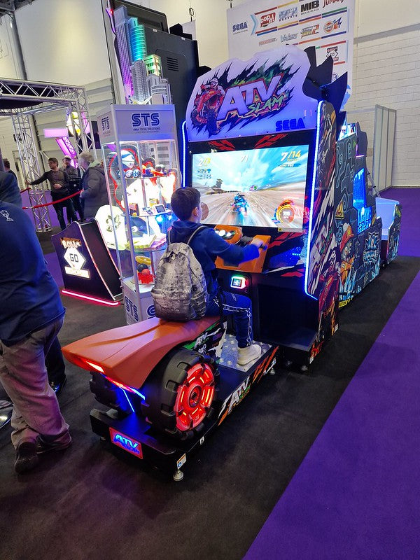ATV Slam STD standard off-road racing arcade machine with fixed-seat cabinet design