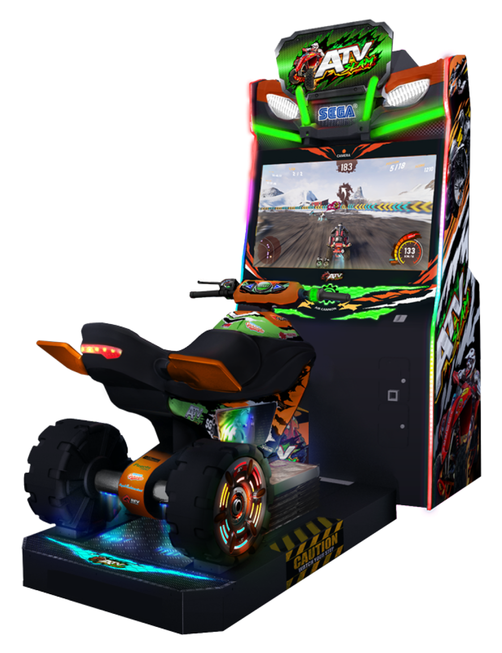 ATV Slam DLX Motion Off-Road Racing Arcade Machine | Upper Level