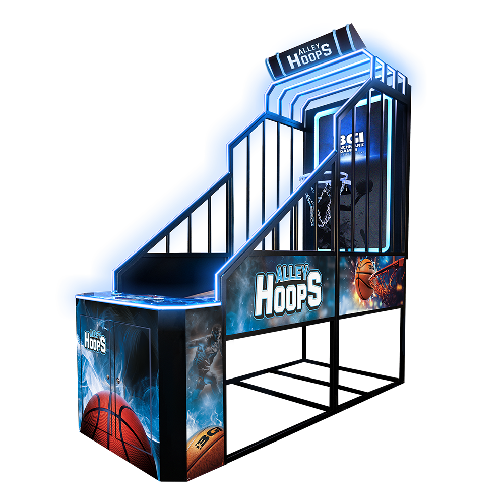 Alley Hoops Standard Basketball Arcade Machine right side view