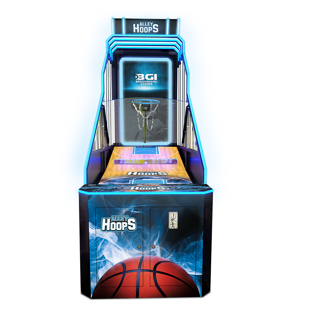 Alley Hoops Standard Basketball Arcade Machine front view
