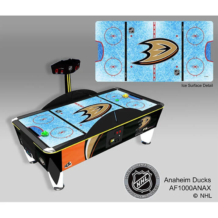NHL Team Air FX Full Size Air Hockey Table – 8&#39; LED Playfield | Official NHL Licensed | Custom Team Logos &amp; Jersey Graphics | ½&quot; Thick Surface | Commercial-Grade Arcade Game