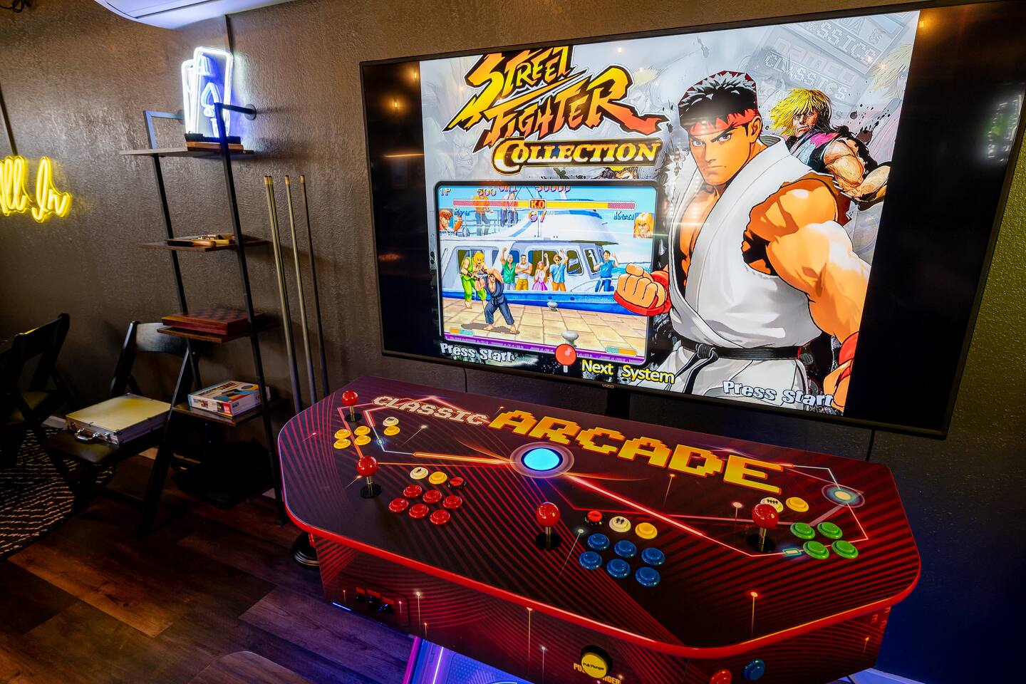 Arcade Control Panel for TV | 4 Player Retro Arcade Machine Game Room Console by Game Room City - Arcade