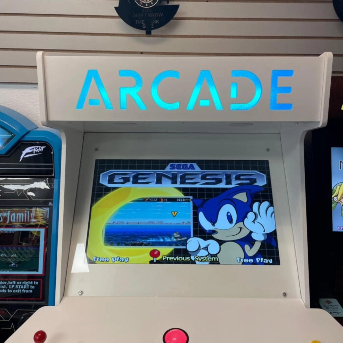 Arcade Machine for Home | 4 Player White Arcade Game Cabinet 7000+ Games 32" LCD by Game Room City - Arcade