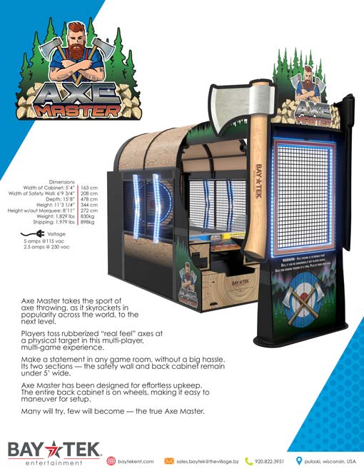 Axe Master Arcade Machine | Multiplayer Axe Throwing Game