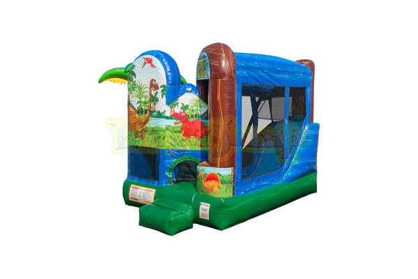 Dino World 14' Bounce House & Slide Combo by Ninja Jump