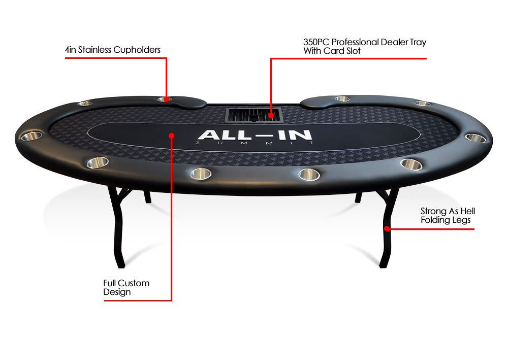 BBO Prestige Folding Leg Poker Table