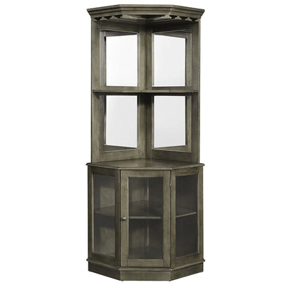 Corner Bar Cabinet (Slate)