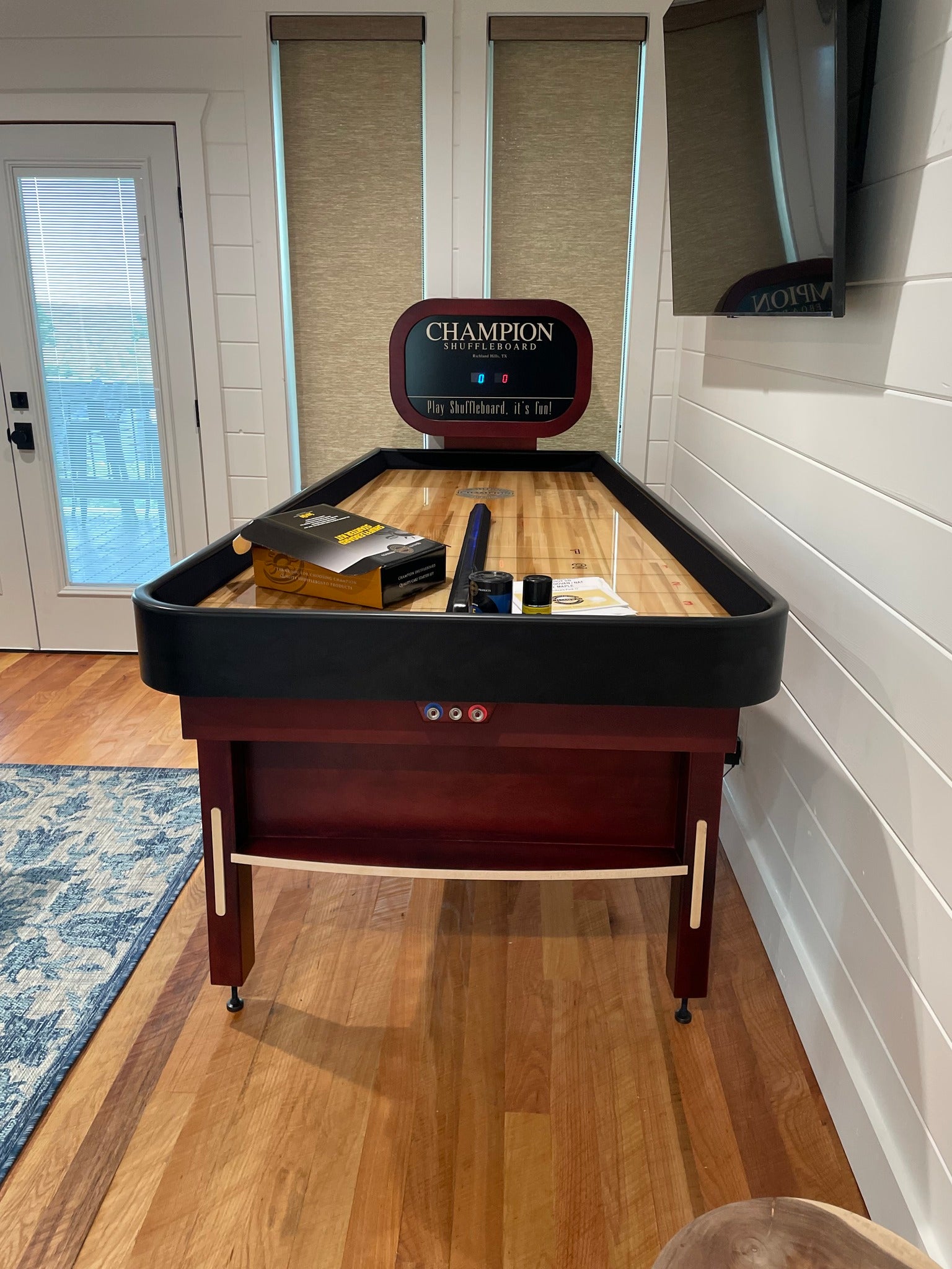 Bank Shot Shuffleboard Table