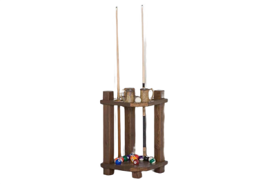 Barnwood Corner Cue Rack