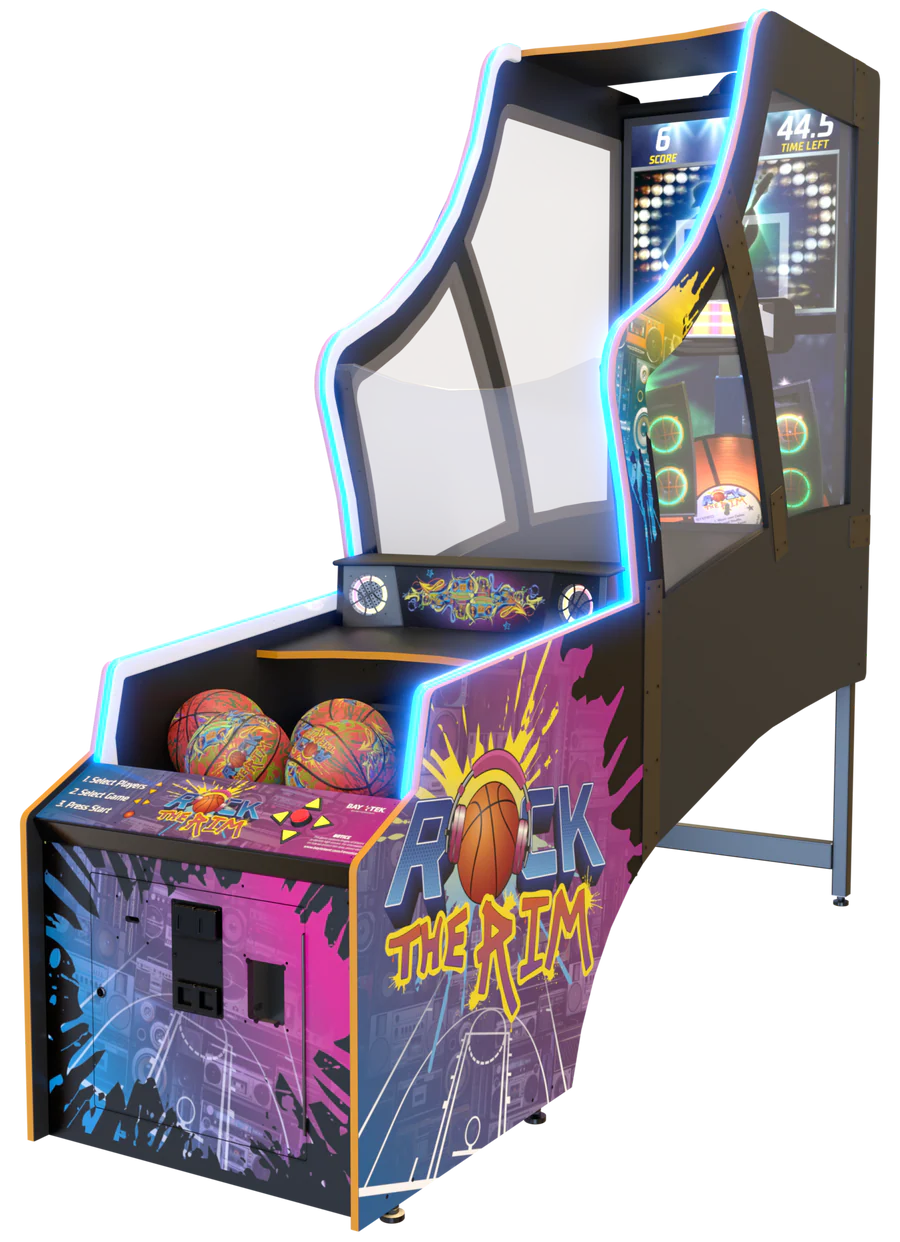 Rock the Rim Arcade Machine side view
