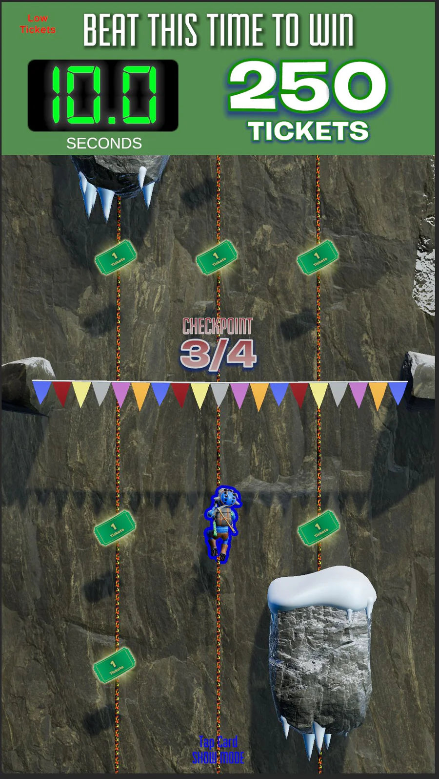 Goatz N Ropes Arcade Machine gameplay view