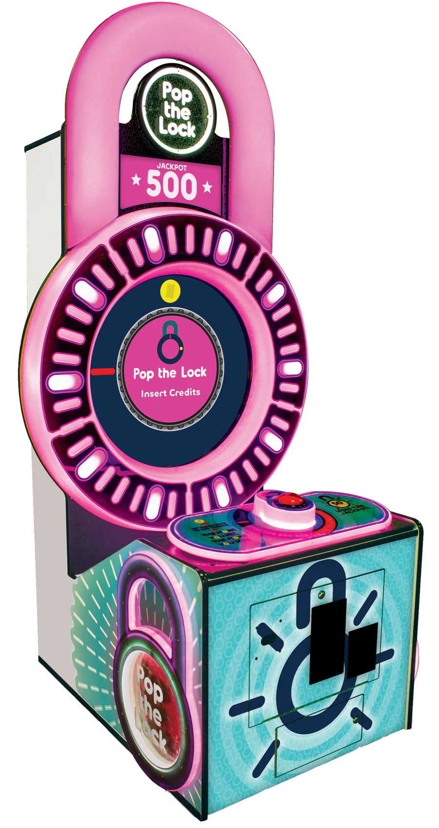 Pop the Lock Arcade Machine | Fast - Paced Ticket Redemption Game by Bay Tek Entertainment - Video Game Arcade