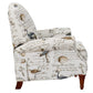 Bird Script/ Birdsong Seamist Pushback Recliner by Sunset Trading