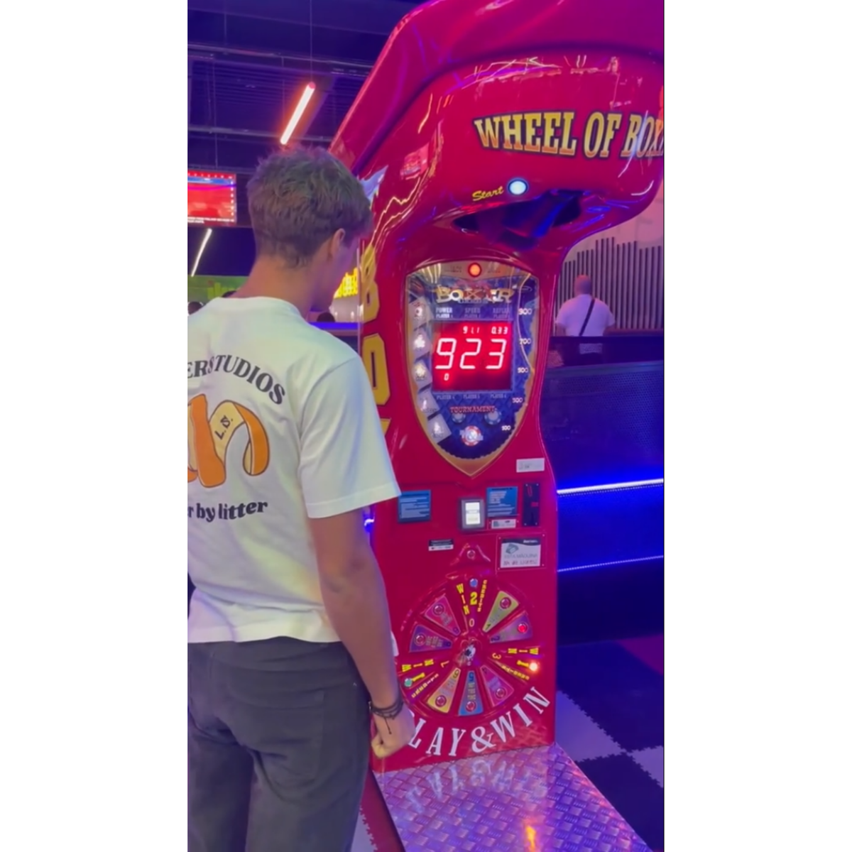 Shark Air Hockey 8ft table with illuminated waterproof playfield and large arcade design."