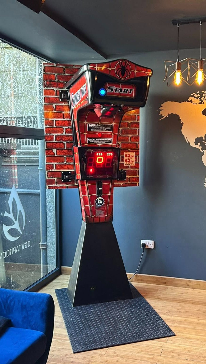 Boxer Spider compact boxing machine with space-saving design and optional wall-mount setup.