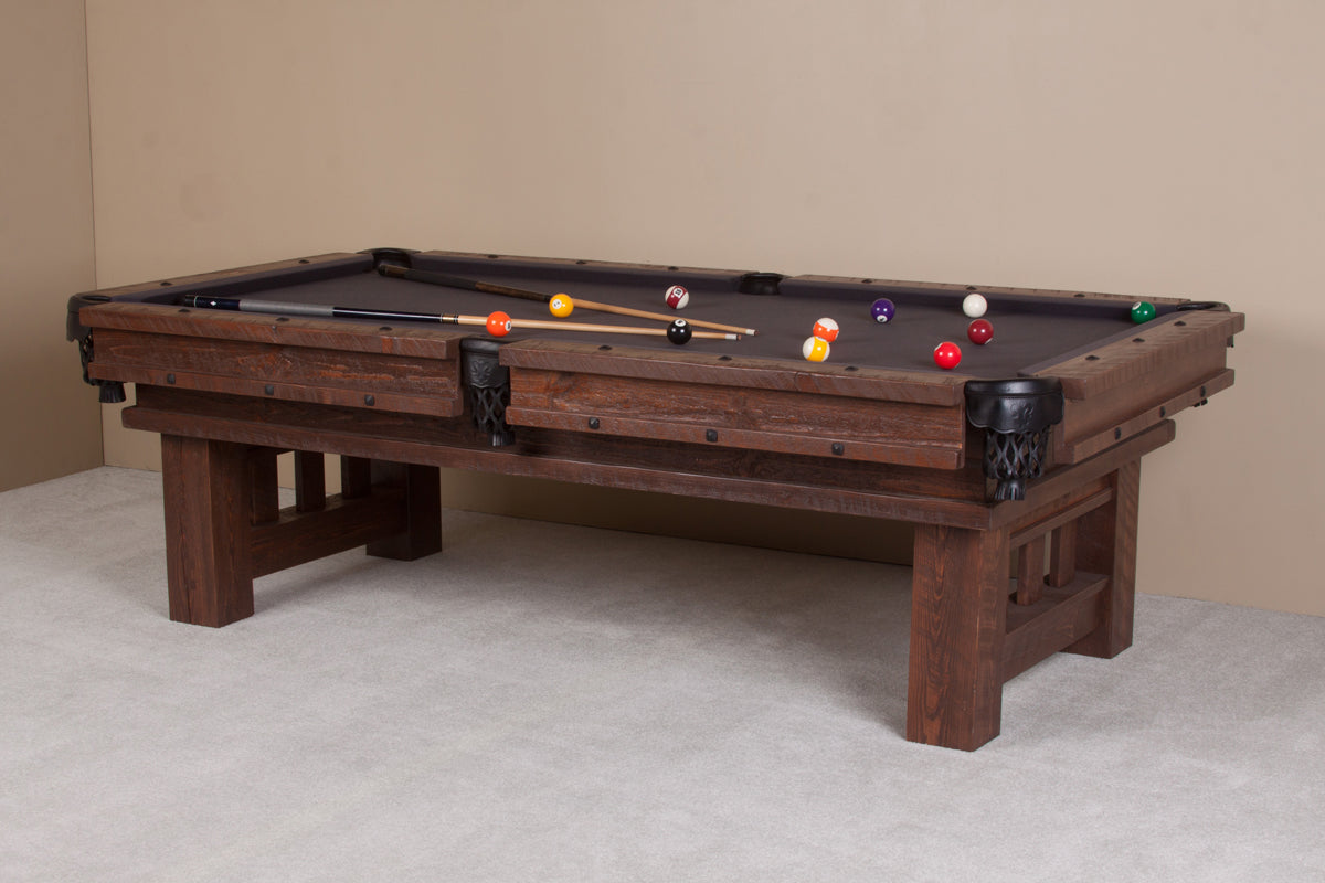 Barnwood Cheyenne Rustic Pool Table