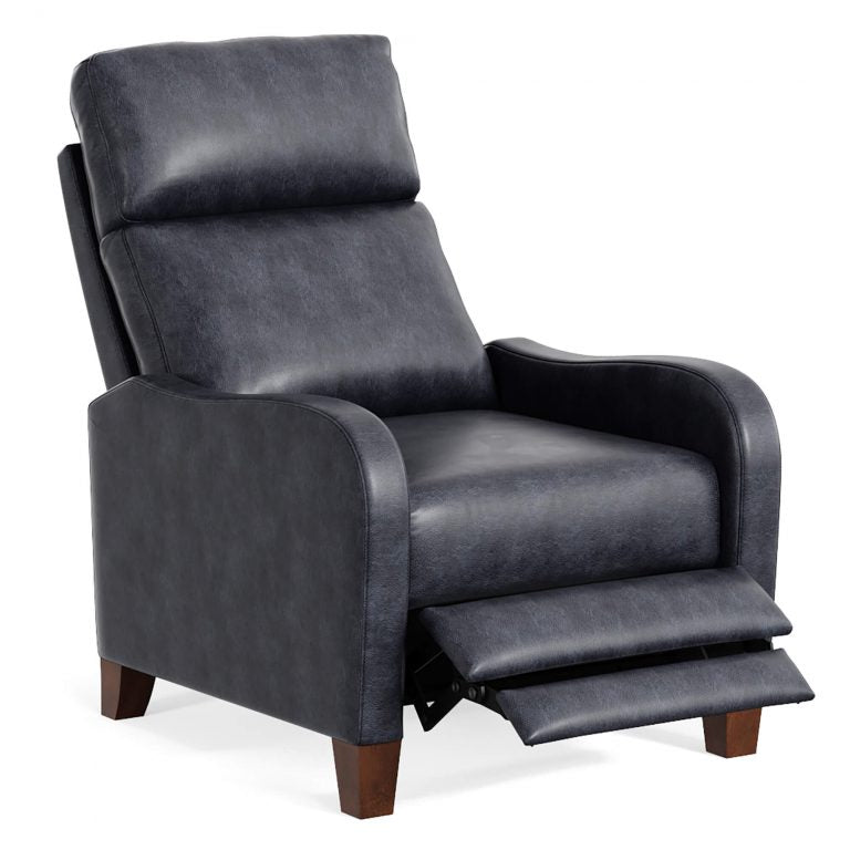 Dana Pushback Recliner in White or Navy by Sunset Trading