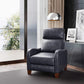 Dana Pushback Recliner in White or Navy by Sunset Trading